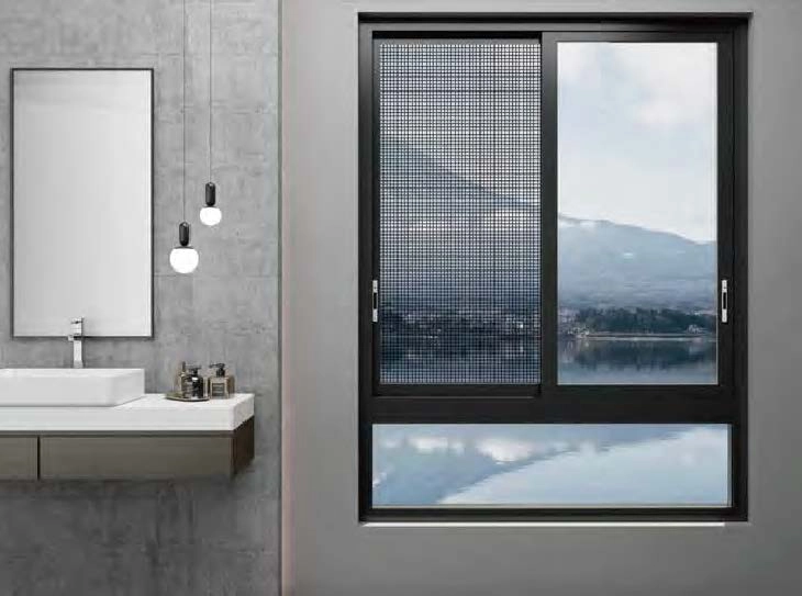 Sliding Window in Bathroom