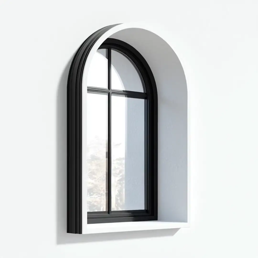 Arched Window black frame Animate