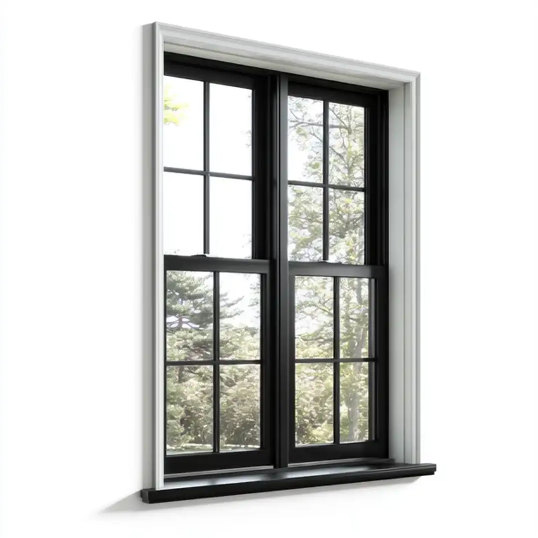 Double Hung Window black fram Animate