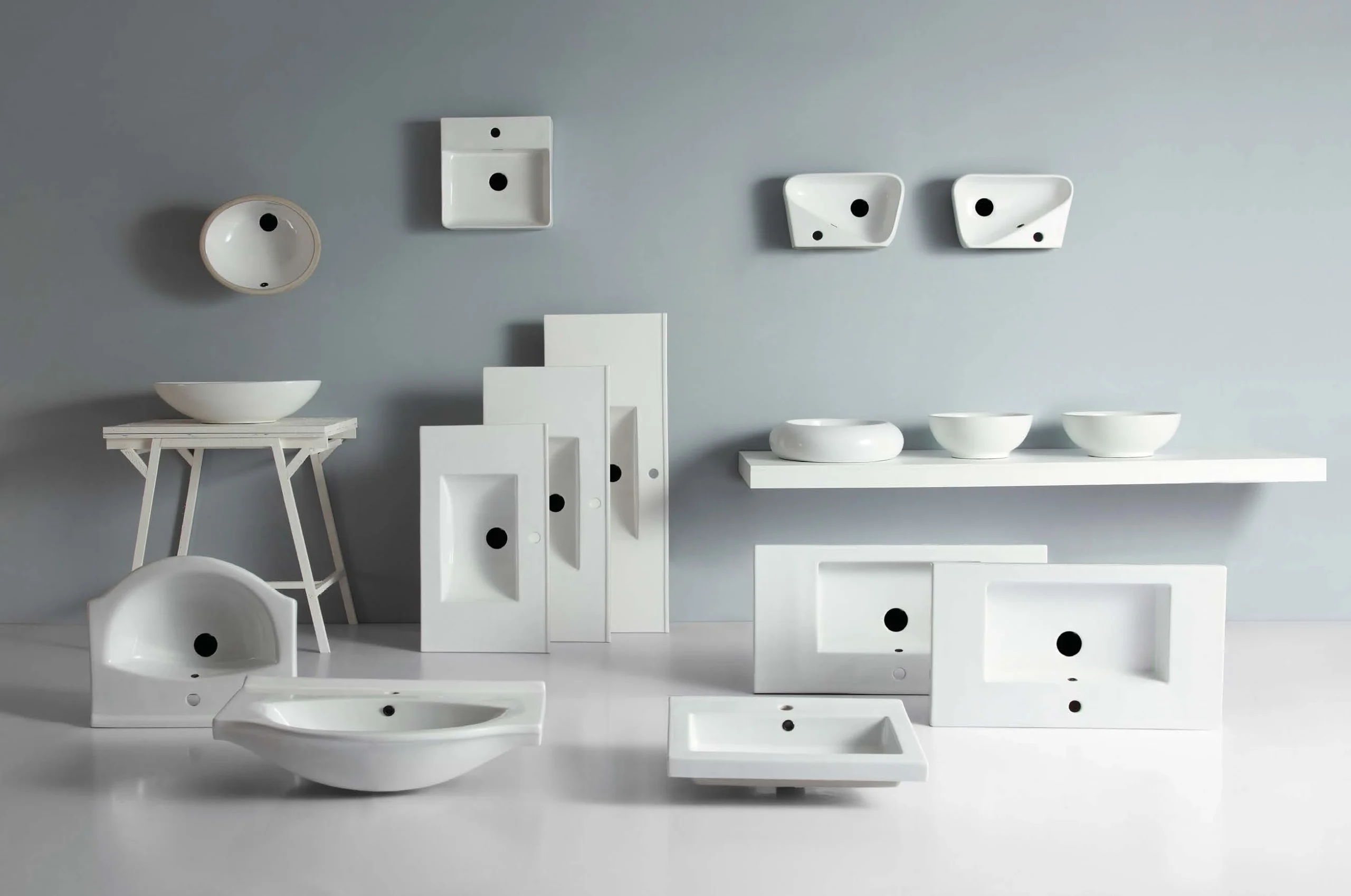 Modern collection of white sinks with unique designs by a leading sanitary ware manufacturer scaled 1