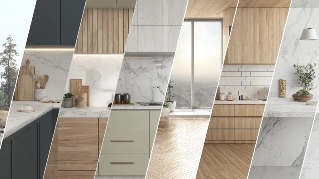 different color of kitchen cabinets