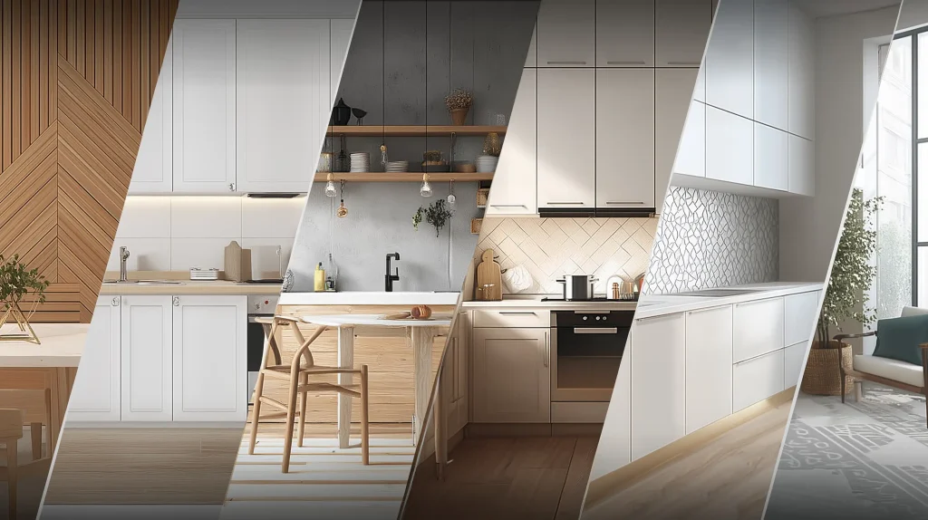 different style of kitchen cabinets