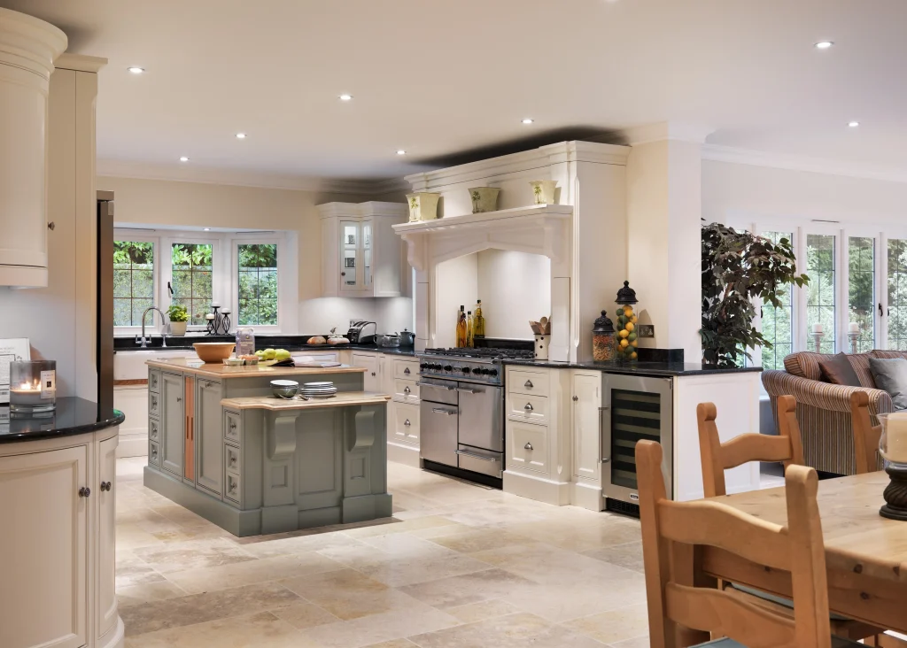 Transitional Island Cabinets with Shaker Design