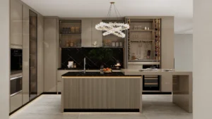 Bespoke luxury kitchen cabinets tailored to fit user lifestyle and preferences.