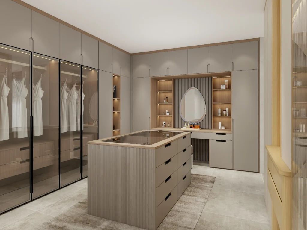 Modern Home walk in closet design