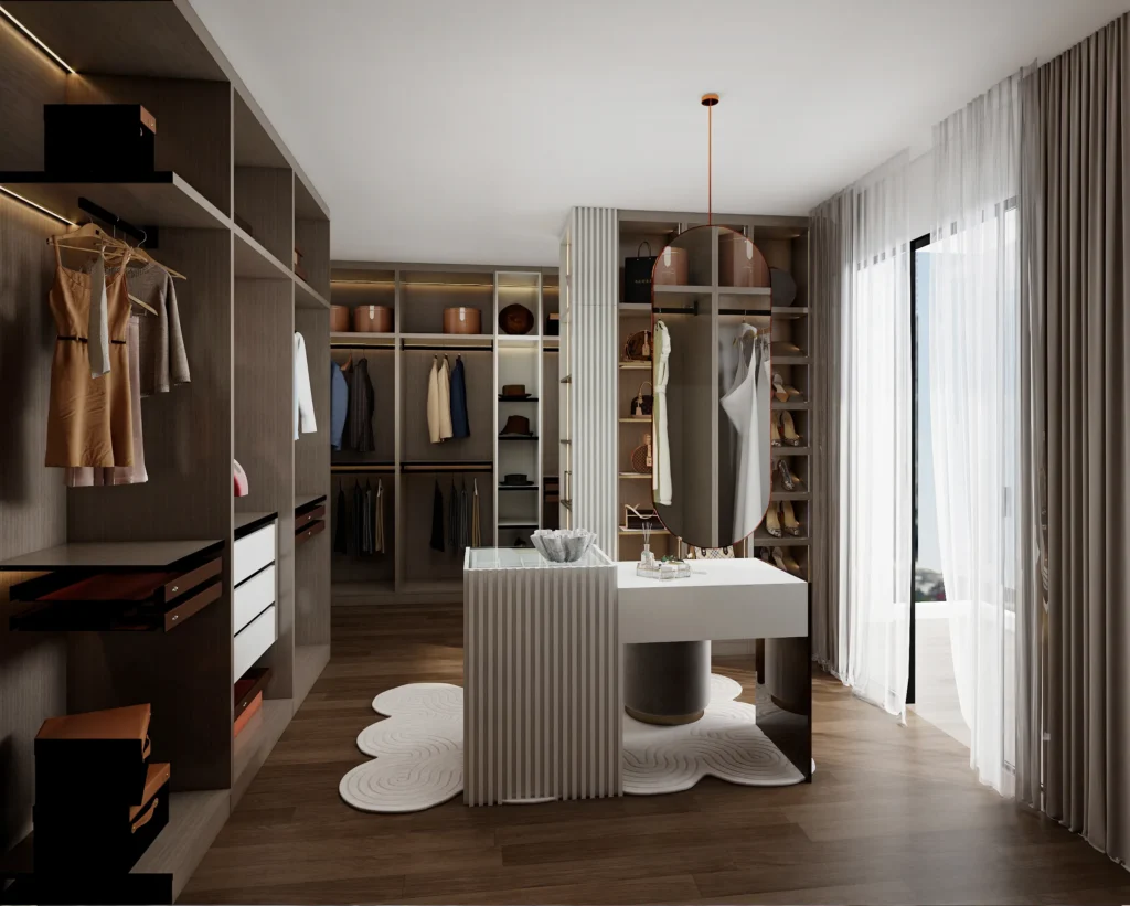 خزانة ملابس داخلية بنظام الوحدات الذكية