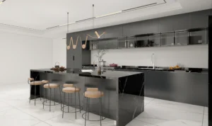 خزانة مطبخ لامعة