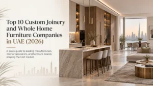 top 10 custom joinery and whole home custom furniture companies in UAE
