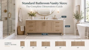 Standard Bathroom Vanity Sizes The Complete Dimensions Guide